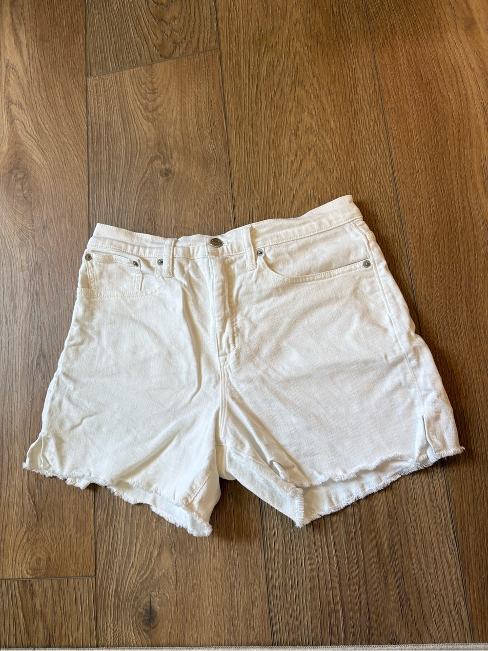 J. Crew White Denim Cutoff Shorts